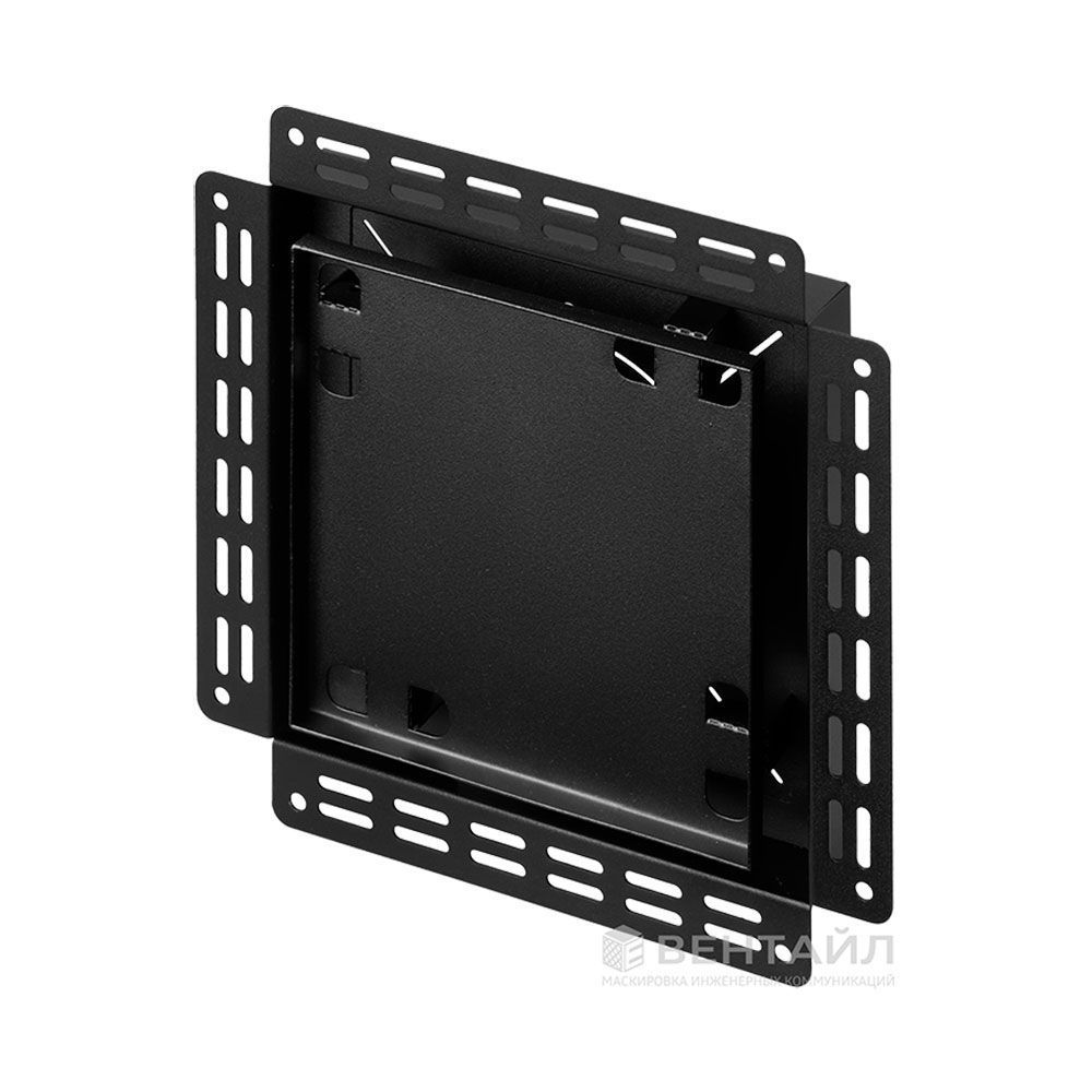 Решетка Вентайл Керамо-У 260x260 под плитку (черная, D150)