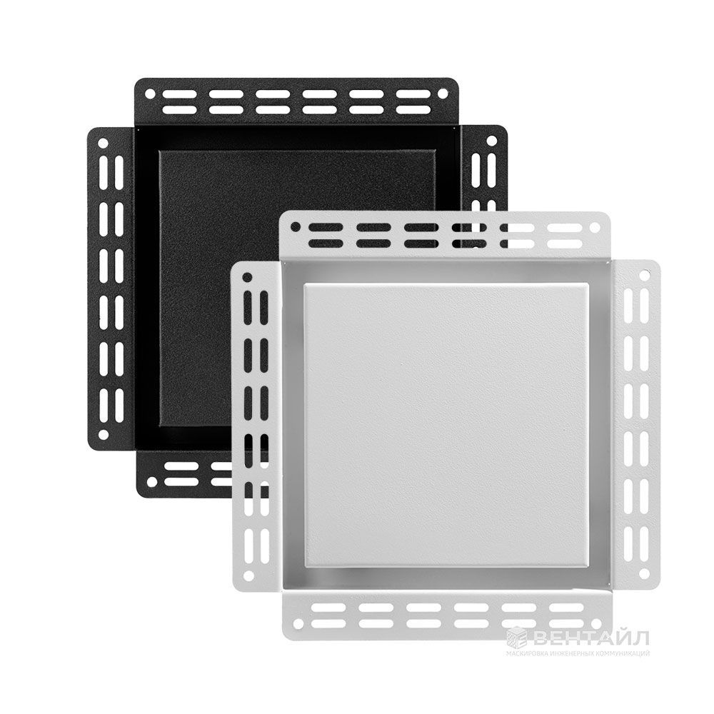 Решетка Вентайл Дизайн-У 260x260 под покраску (универсальная, D150)