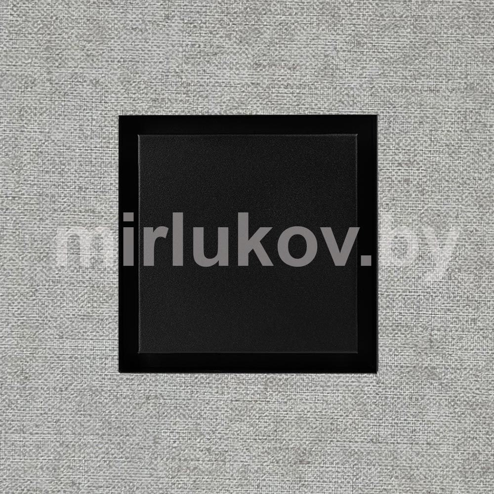 Вентиляционная решетка Design Black/White 240x240 с таймером