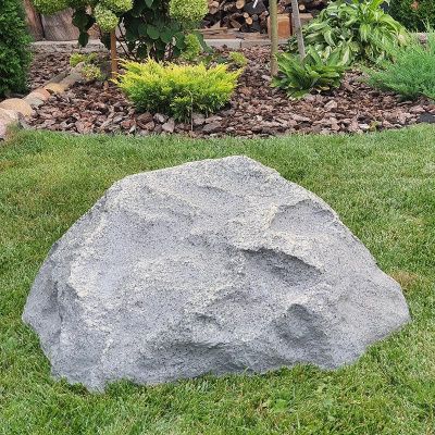 Декоративный валун, камень-люк М2 серый