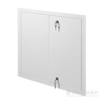 ЛМЗ 80х100 люк металлический замок 2 двери