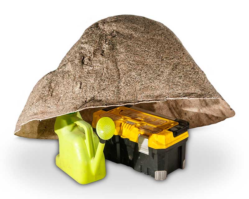 Декоративный валун, камень-люк L2 серый