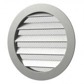 картинка Решетка круглая алюминиевая с металлической сеткой, 40РКМ