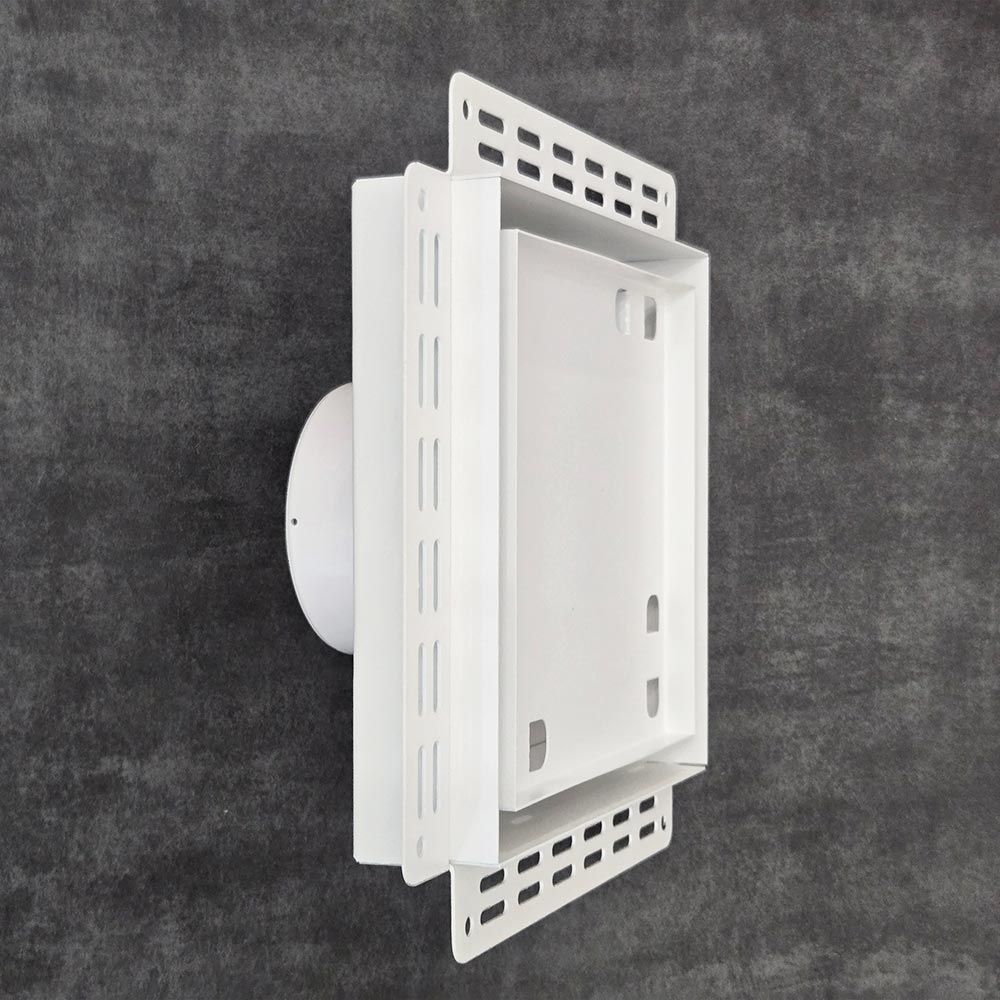 Решетка + вентилятор Keramo-M White 240x240 / STILL-B 125CT (белая, таймер)