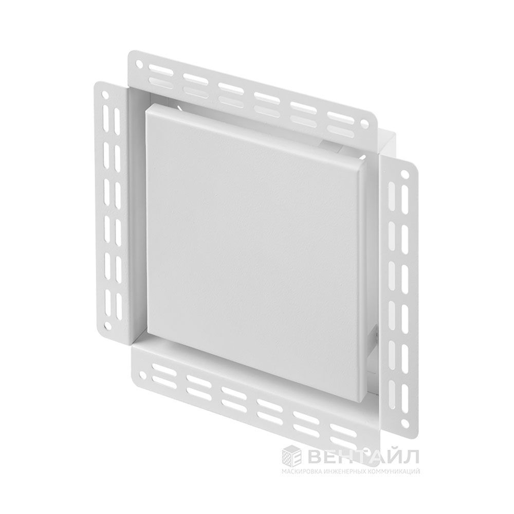Решетка Вентайл Дизайн-У 200x200 под покраску (белая, D100)