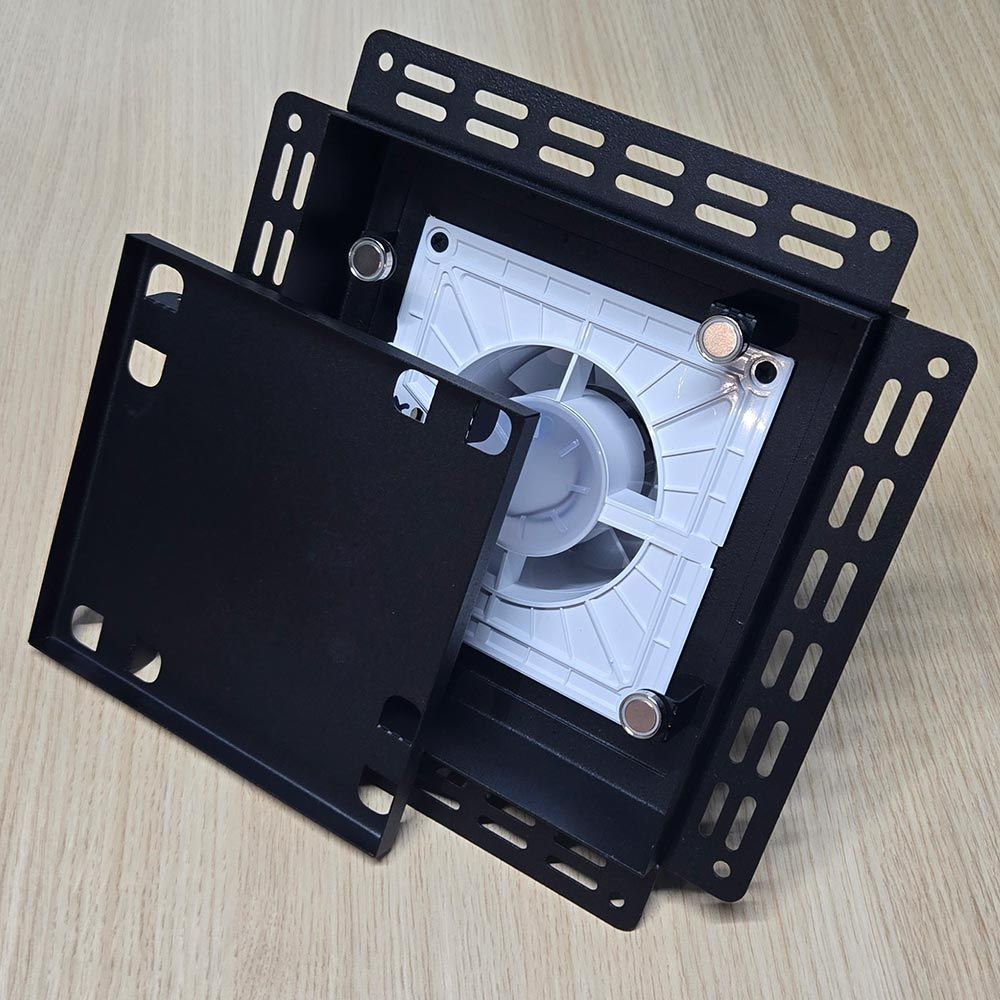 Вентиляционная решетка VRB 240x240 Tile / SLIM 5CMR с таймером (черная)