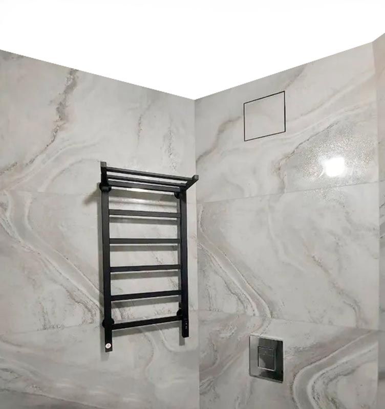 Решетка + вентилятор Plaster Air-Vent GKL 170х170 D100 (черная, B18)