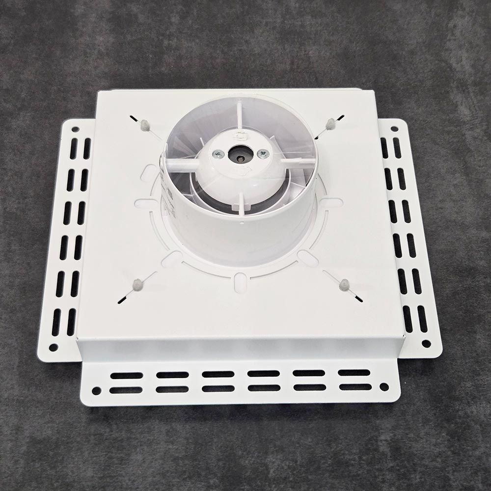 Решетка + вентилятор Keramo-M White 240x240 / STILL-B 125CT (белая, таймер)