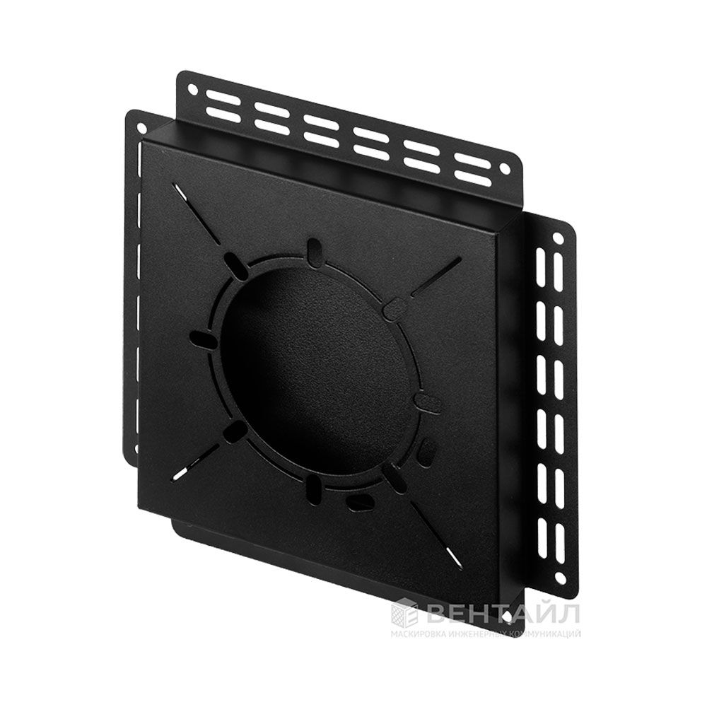 Решетка Вентайл Керамо-УВМ 260x260 под плитку (черная, маяк, D150)