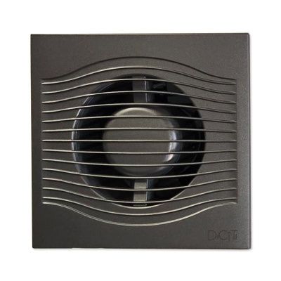 Вентилятор ERA SLIM 4C Dark Gray metal, 160х160 мм Ø100 мм