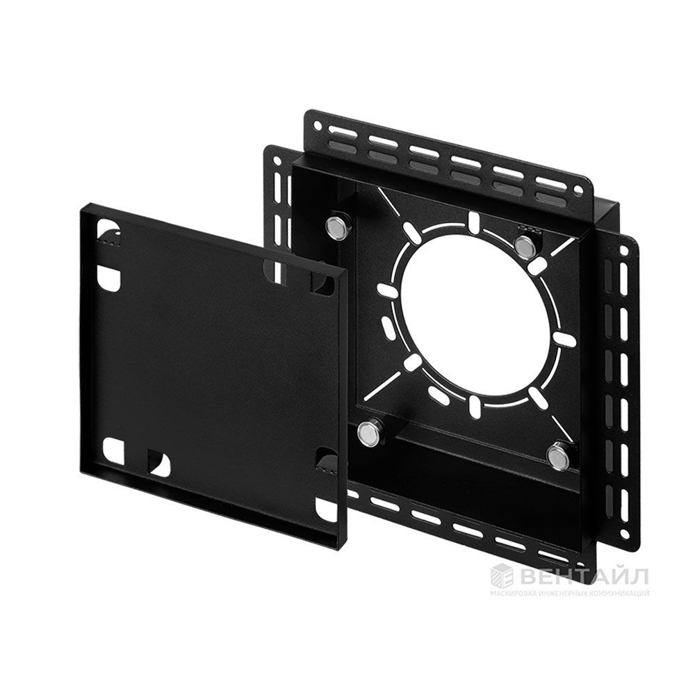 Решетка Вентайл Керамо-УВМ 260x260 под плитку (черная, маяк, D150)