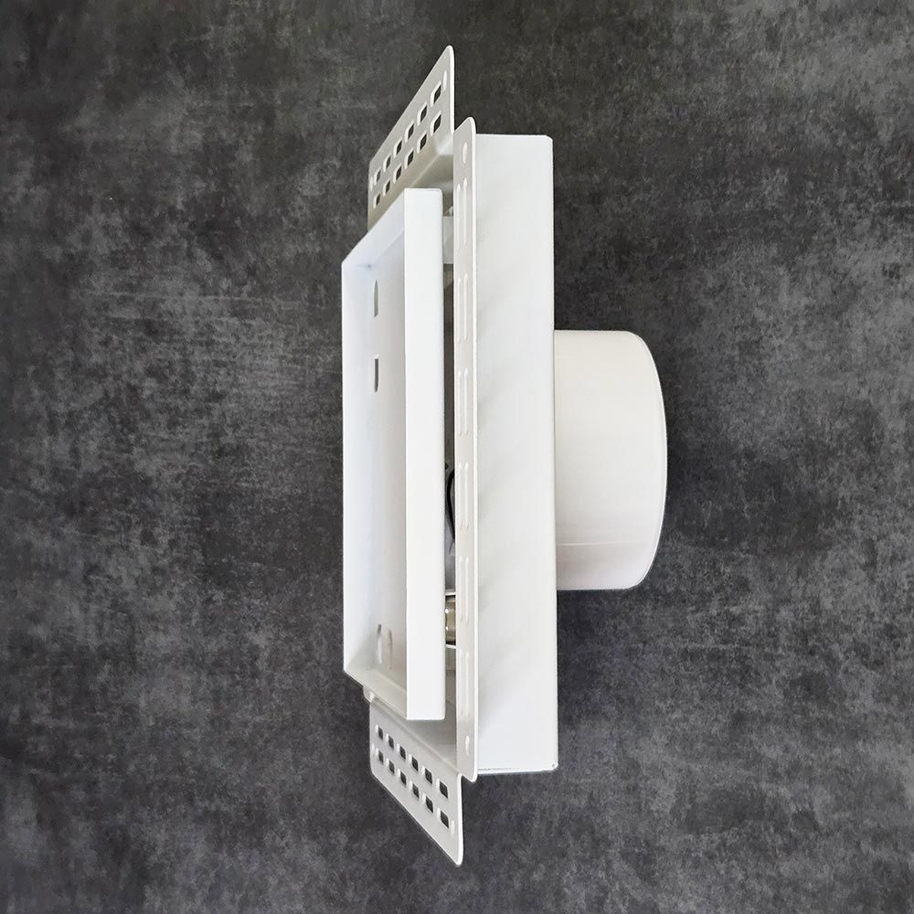 Решетка + вентилятор Keramo-White 200x200 / STILL-B 100CH (белая, датчик влажности)