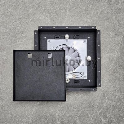 ВИЕНТО SECRET 100СK - Плитка, вентилятор с решеткой (чёрный)