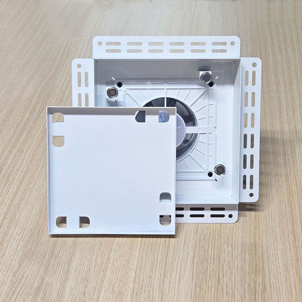 Вентиляционная решетка VRW 200x200 Tile / SLIM 4CMR с таймером (белая)