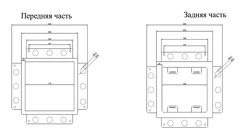 Размеры вентрешетка Agat Plaster Air 200x200